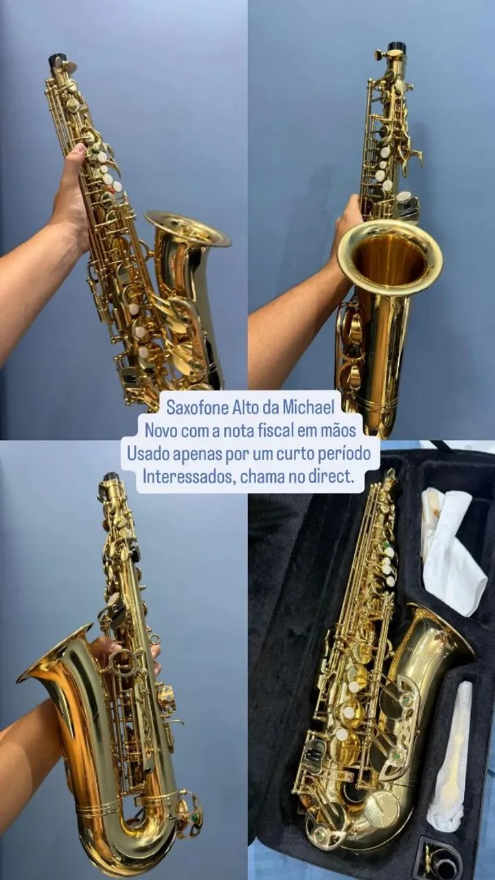 Saxofone Alto Michael - Seminovíssimo!