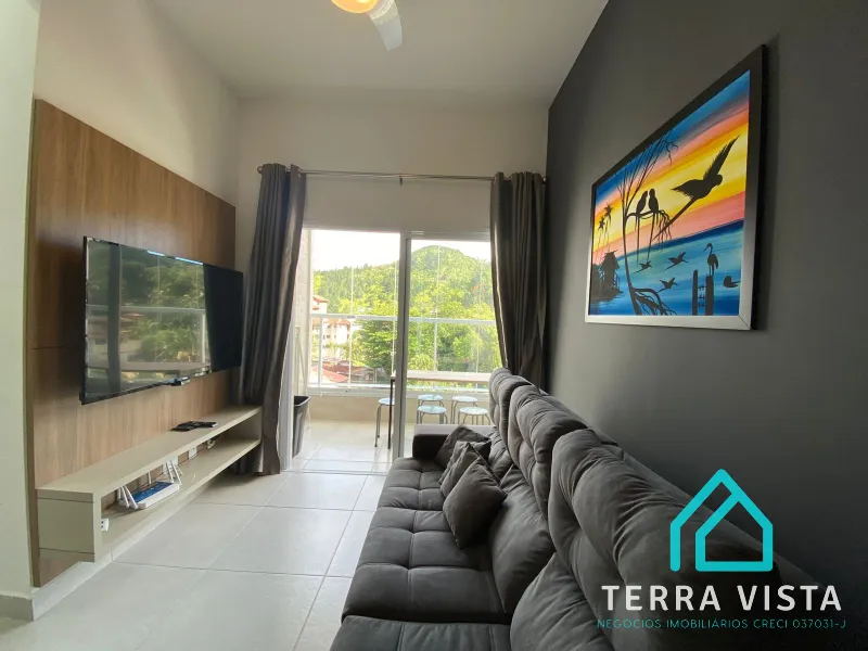 Lindo apartamento todo mobiliado com varanda gourmet a venda na Praia das Toninhas Ubatuba