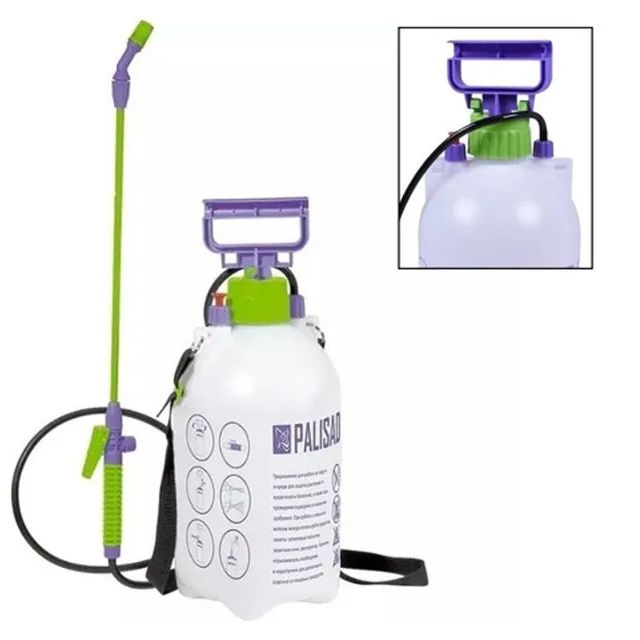 PULVERIZADOR MANUAL, 7L, COM BOMBA, MANGUEIRA E ASPERSOR, 1 PC//PALISAD