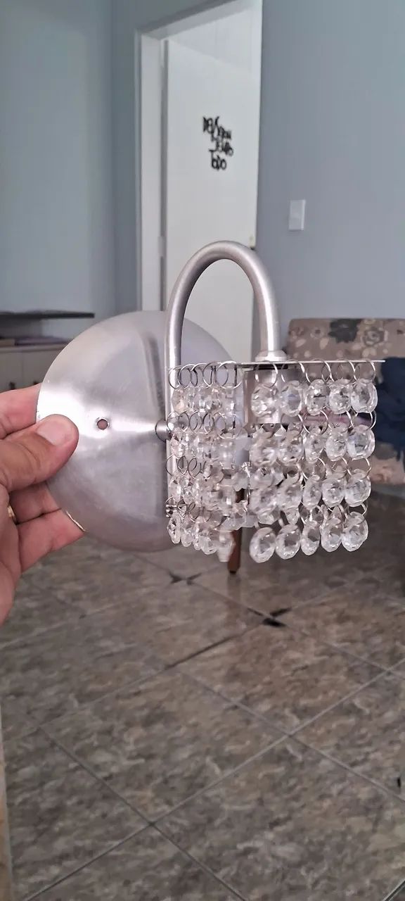 Luminária de Parede com Cristais - Foto 2