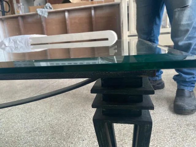 Mesa de centro com tampo de vidro - Foto 5