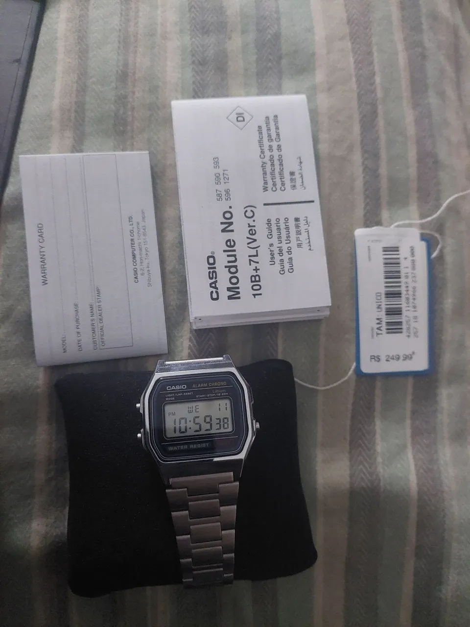 Relógio Casio Digital A158 WA-1DF-SC Original