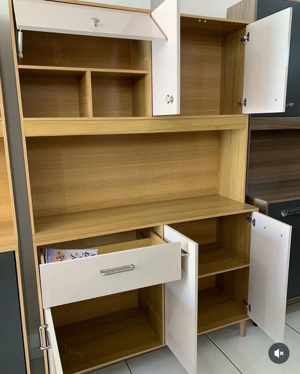 Armário de Cozinha Compacto com Design Moderno - Foto 5