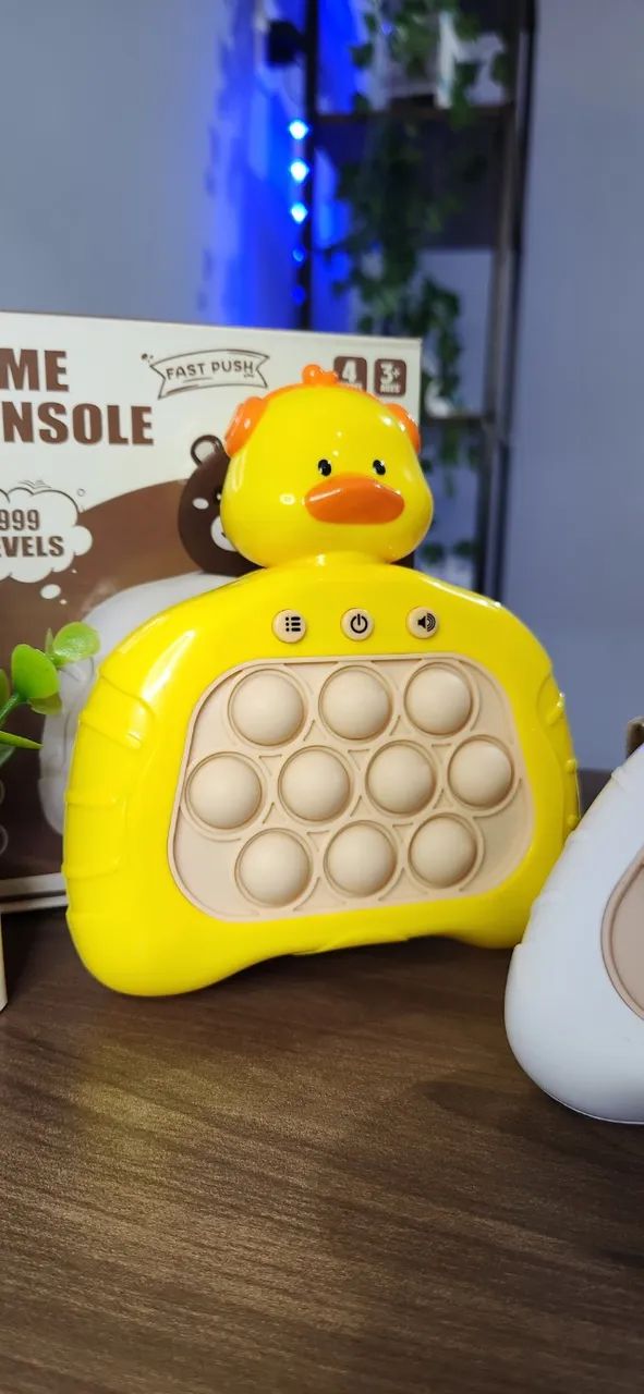 Pop It Eletronico Brinquedo Anti Stress Educativo Com Som Ursinho ou Patinho - Foto 2