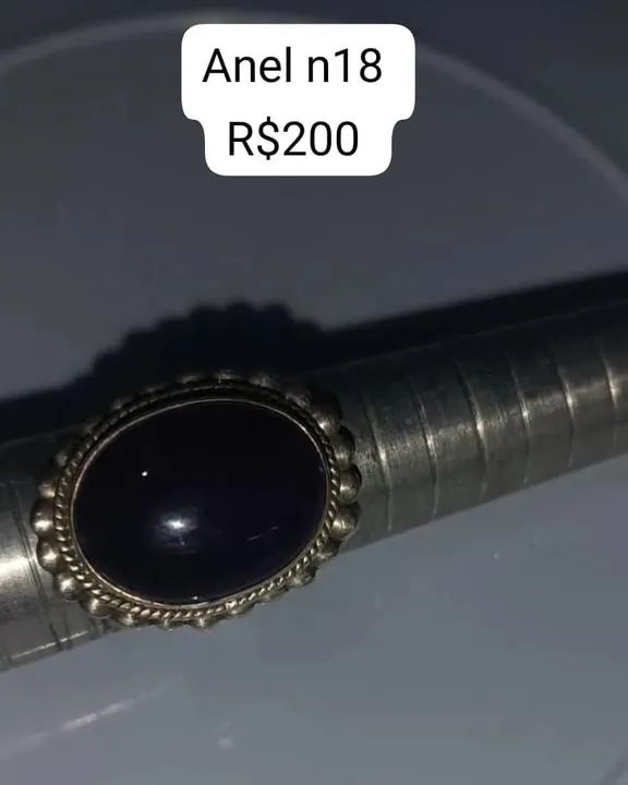 Anel Ametista Prata 925 - Foto 2