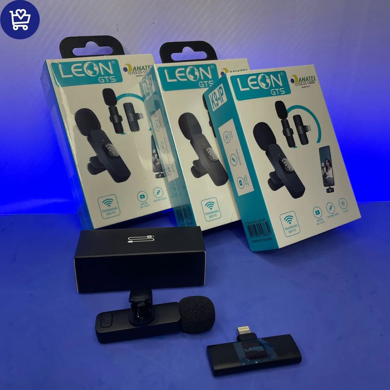 Microfone Sem Fio para Celular Leon GTS K9-IP - Foto 4