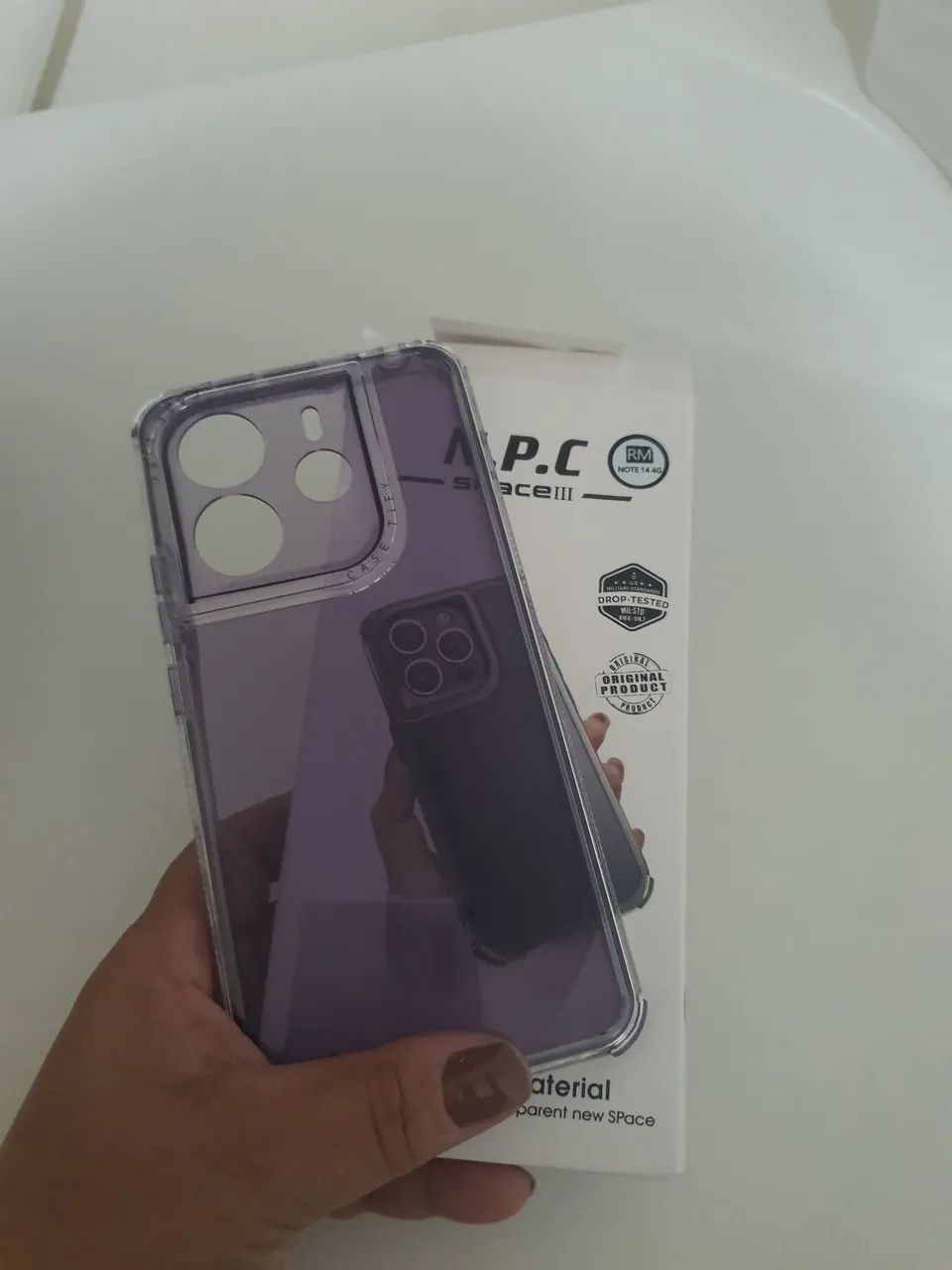 Capa ROXA N.P.C Space III Redmi Note 14 - Foto 5