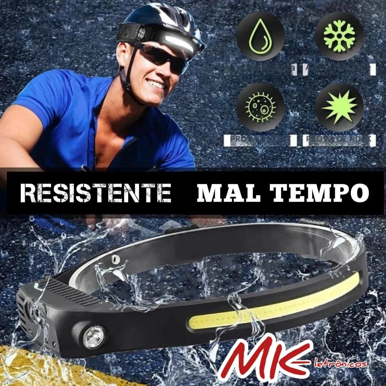 Lanterna de Cabeça LED Recarregável - Ideal para Camping e Pesca - Foto 2