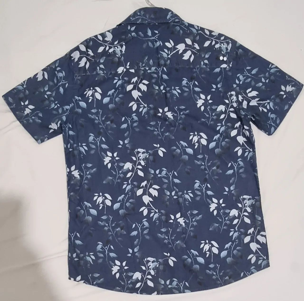 Camisa estampada azul M Wollner - Foto 2