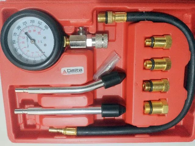 Medidor de compressão cilindro motor carro e moto DT-MCC01
