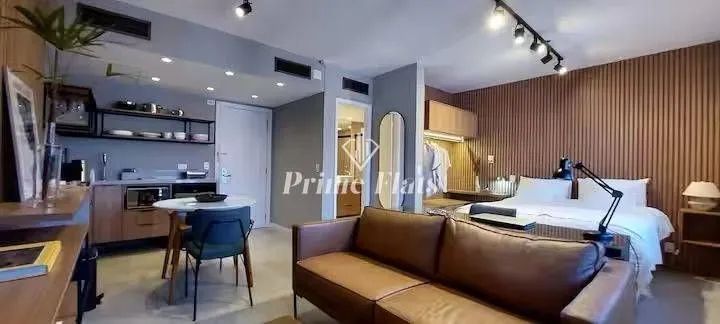 Flat disponível para vrnda no Ninety Hotel, com 33m², 1 dormitório e 1 vaga