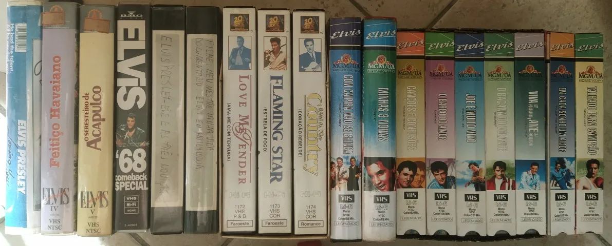 Coleção Elvis em VHS