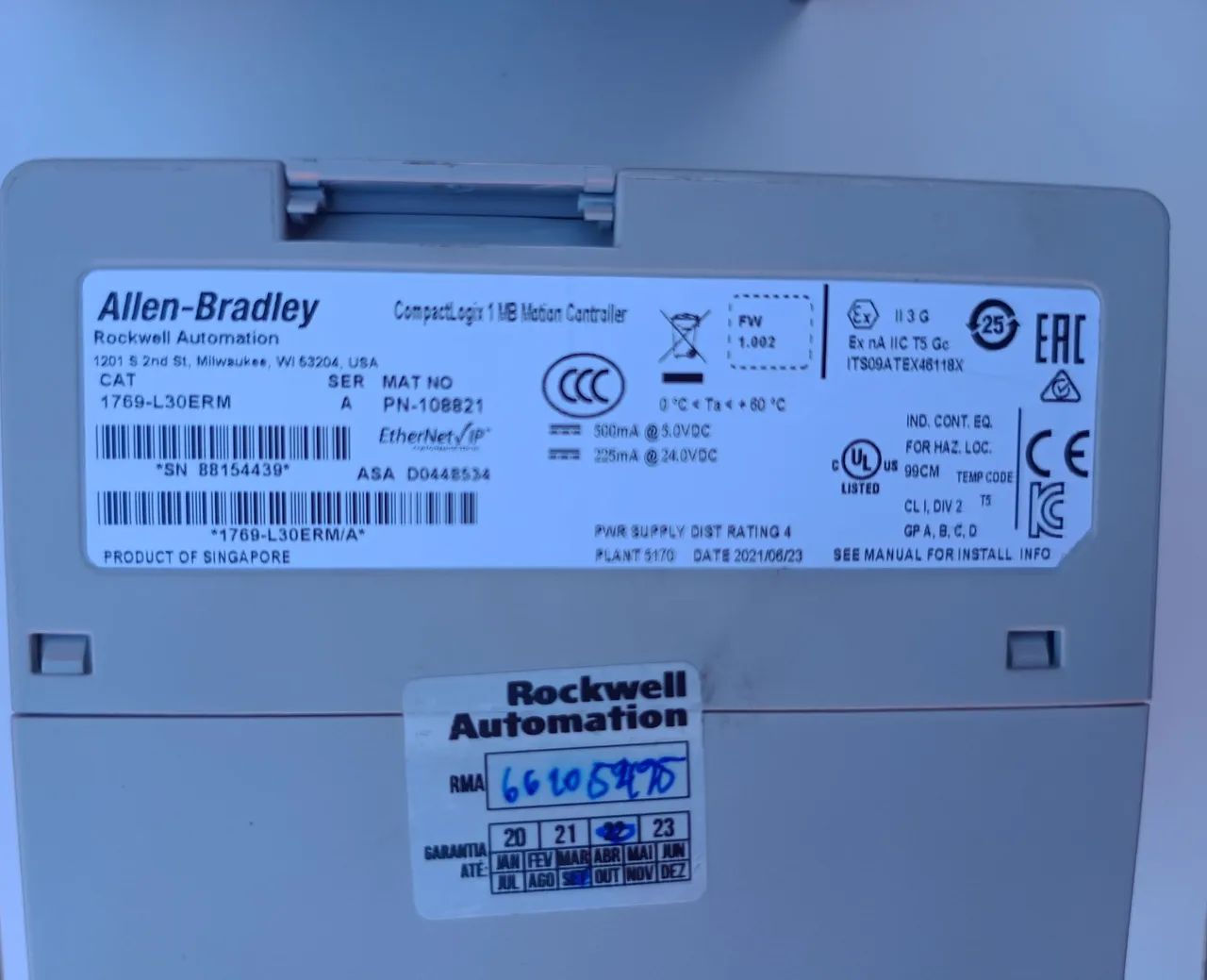 CLP Rockwell Controlador Compacto Logix L30ERM Allen-Bradley - Foto 5