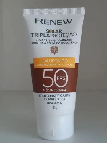 Protetor Solar Facial com "Cor" Renew 40g - Foto 3