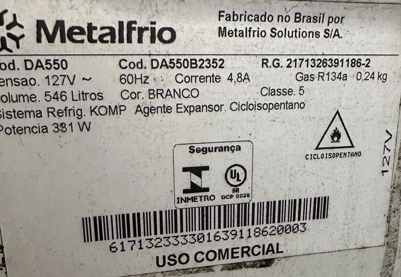 Freezer Horizontal metalfrio 546 litros - Foto 5