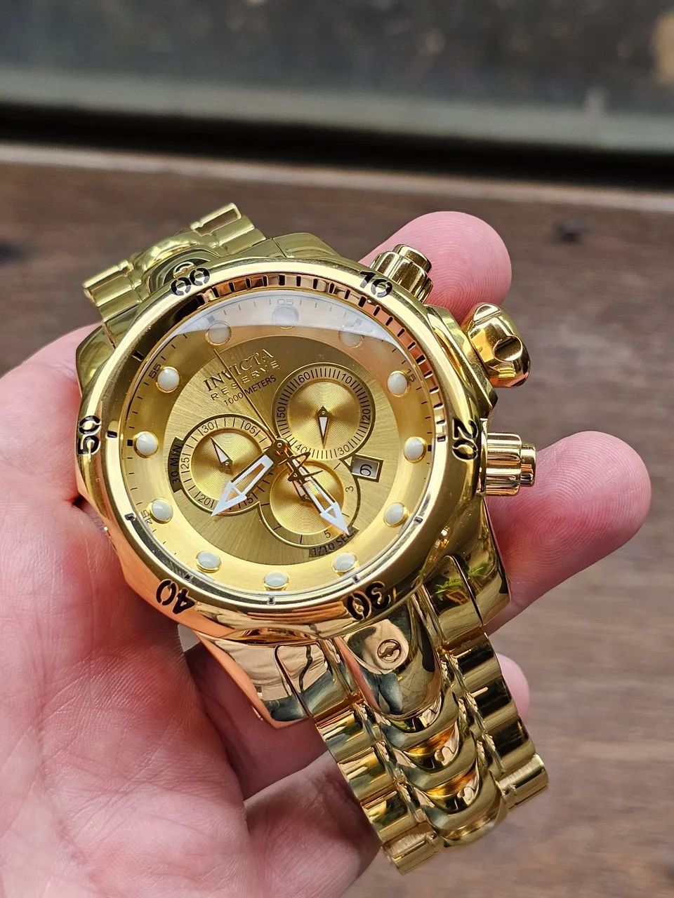 Relógio Invicta venom 14503 Reserve 1000 Metros Dourado único a