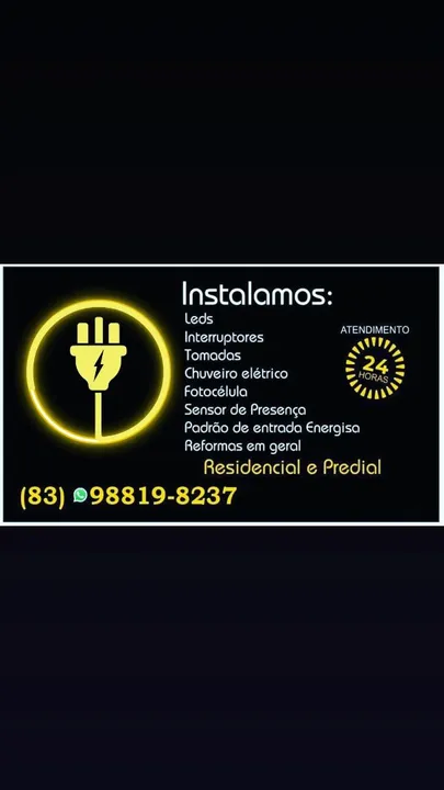 Eletricista Predial e Residencial 24 Horas