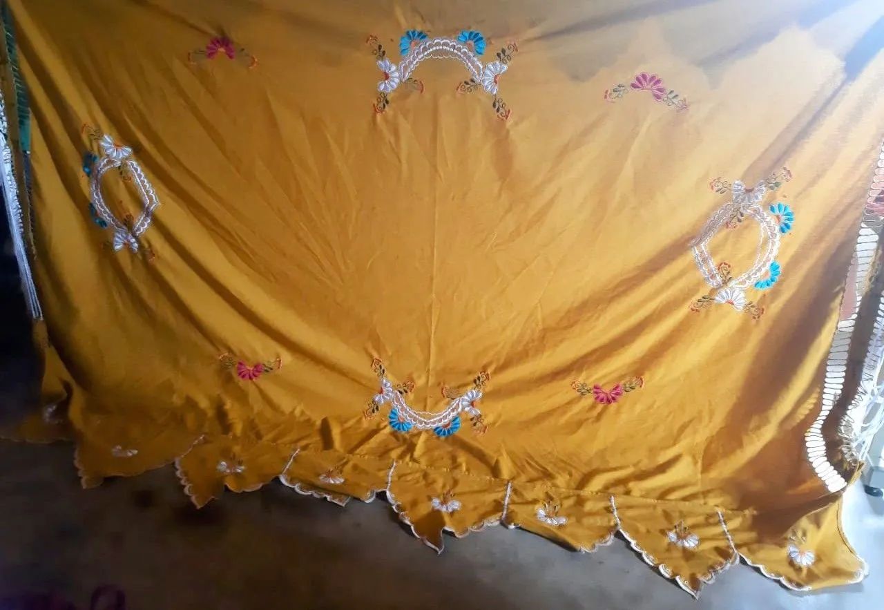 Rede de descanso varanda em crochê ou tecido. - Foto 6