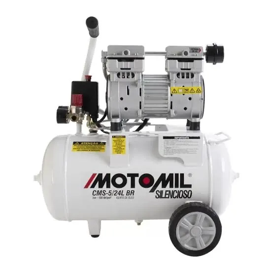 Compressor De Ar Motomil CMO 8/ 50 litros BR Silencioso