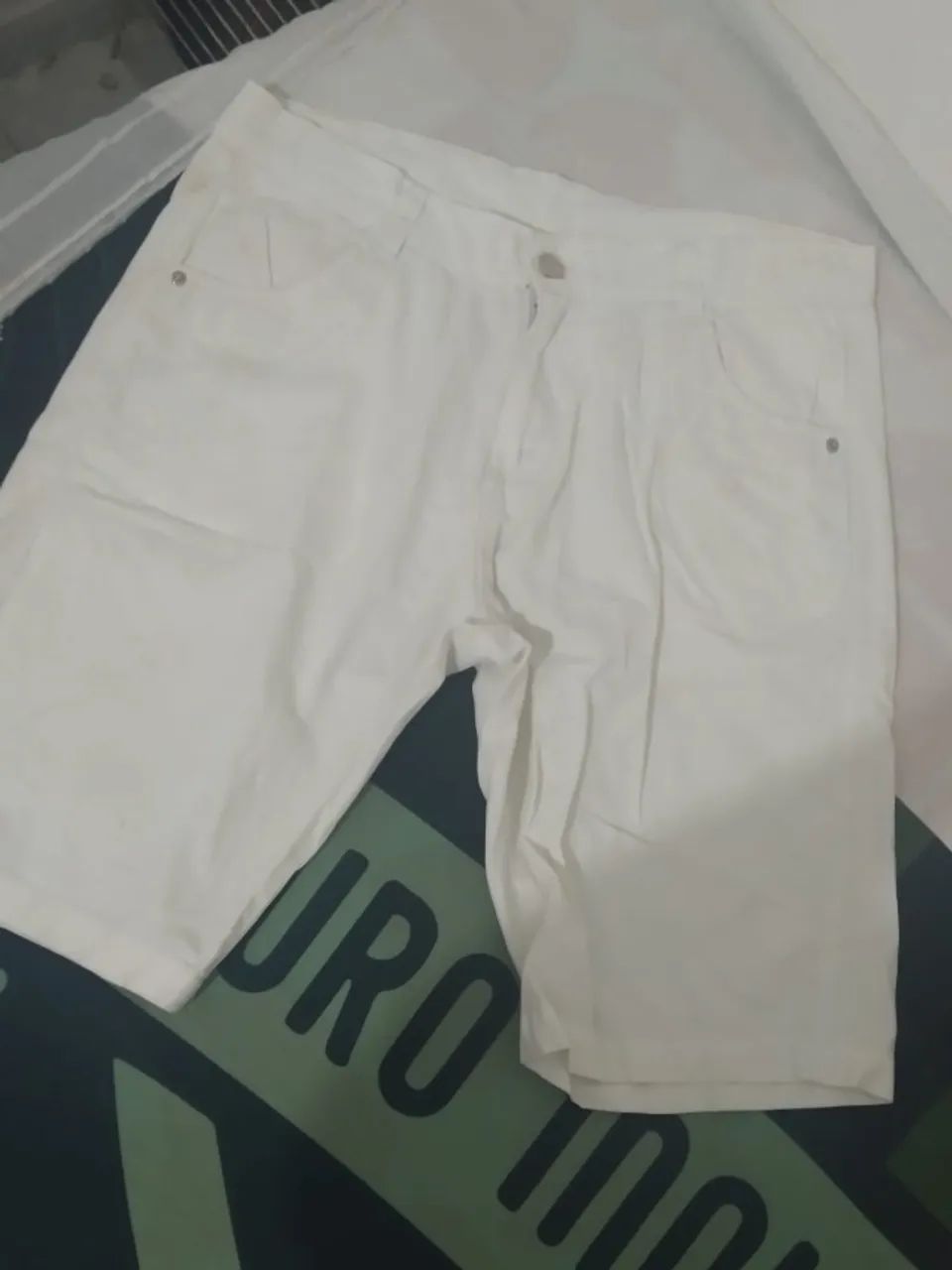 bermuda branca para reveillon tamanho 40