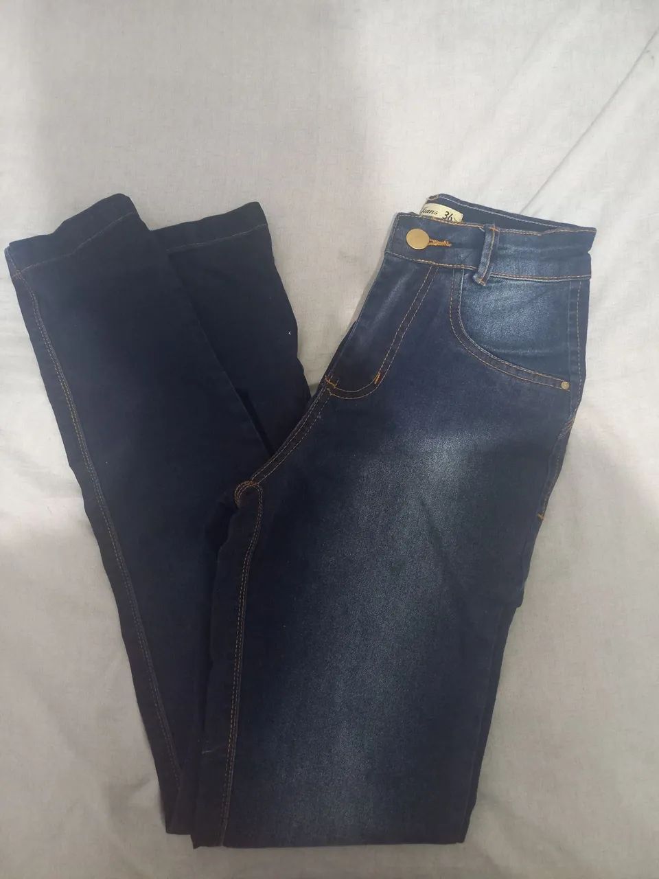 Calça Jeans Skinny Azul - Tamanho 36
