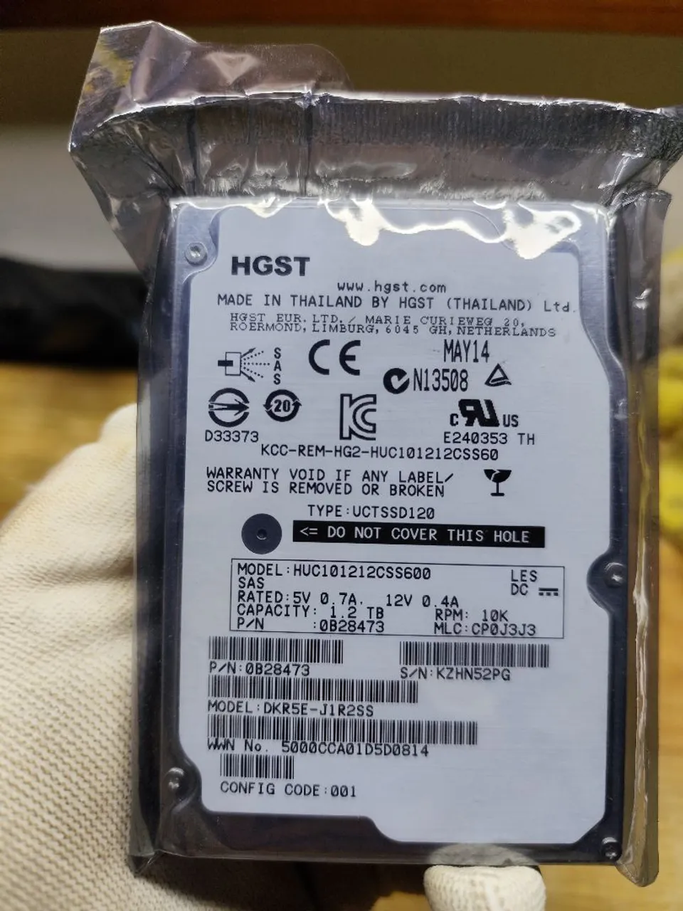 HD HGST 1.2TB 10K SAS