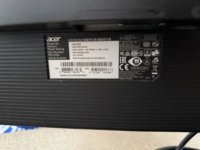 Monitor Acer VA270H, Tela 27" Full HD - Foto 2