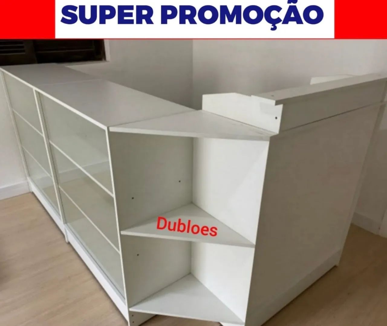 Balcão caixa e vitrines para loja super barato 