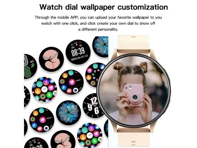 Relógio Smartwatch T2 Pro Rosa - Foto 4