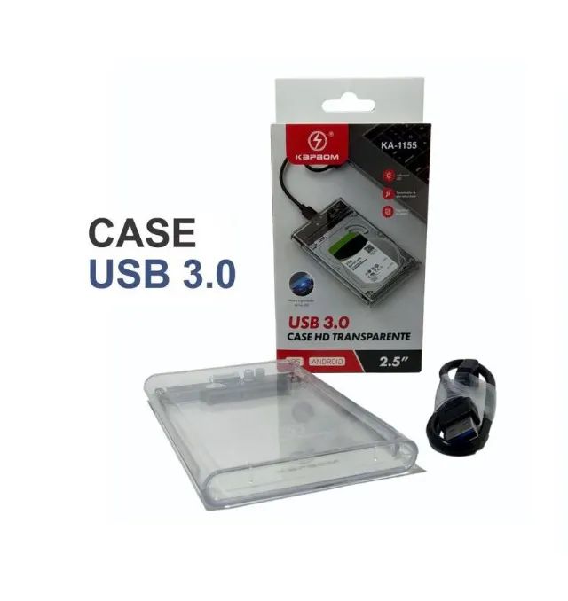 Case Hd Externo Usb 3.0 Notebook 2.5 Kapbom