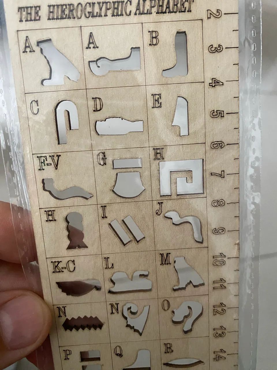 Régua de letras e marcador do Egito! - Foto 4