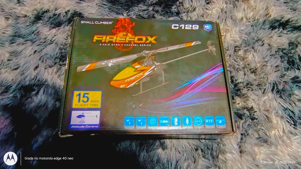 Venda-se mini helicóptero usado