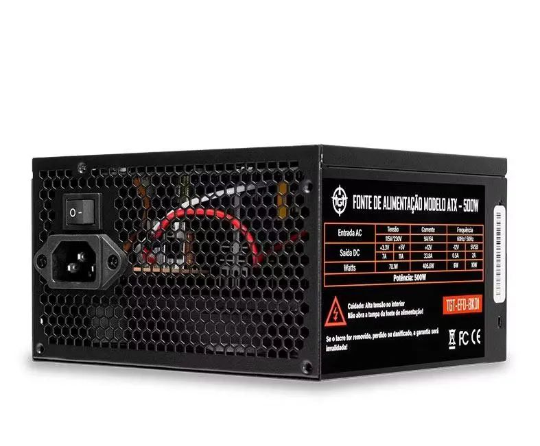 Fonte Gamer 500w Bivolt  - Foto 4