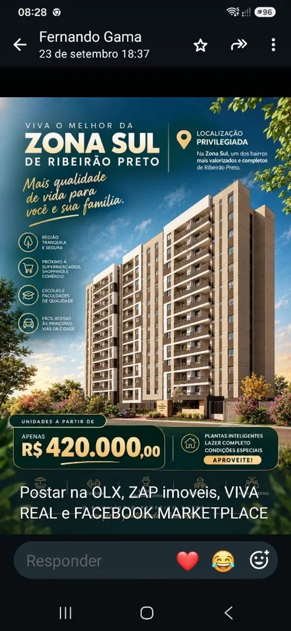 Apartamento na planta