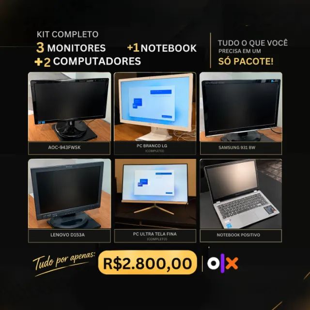 PC's, Telas e Notebook