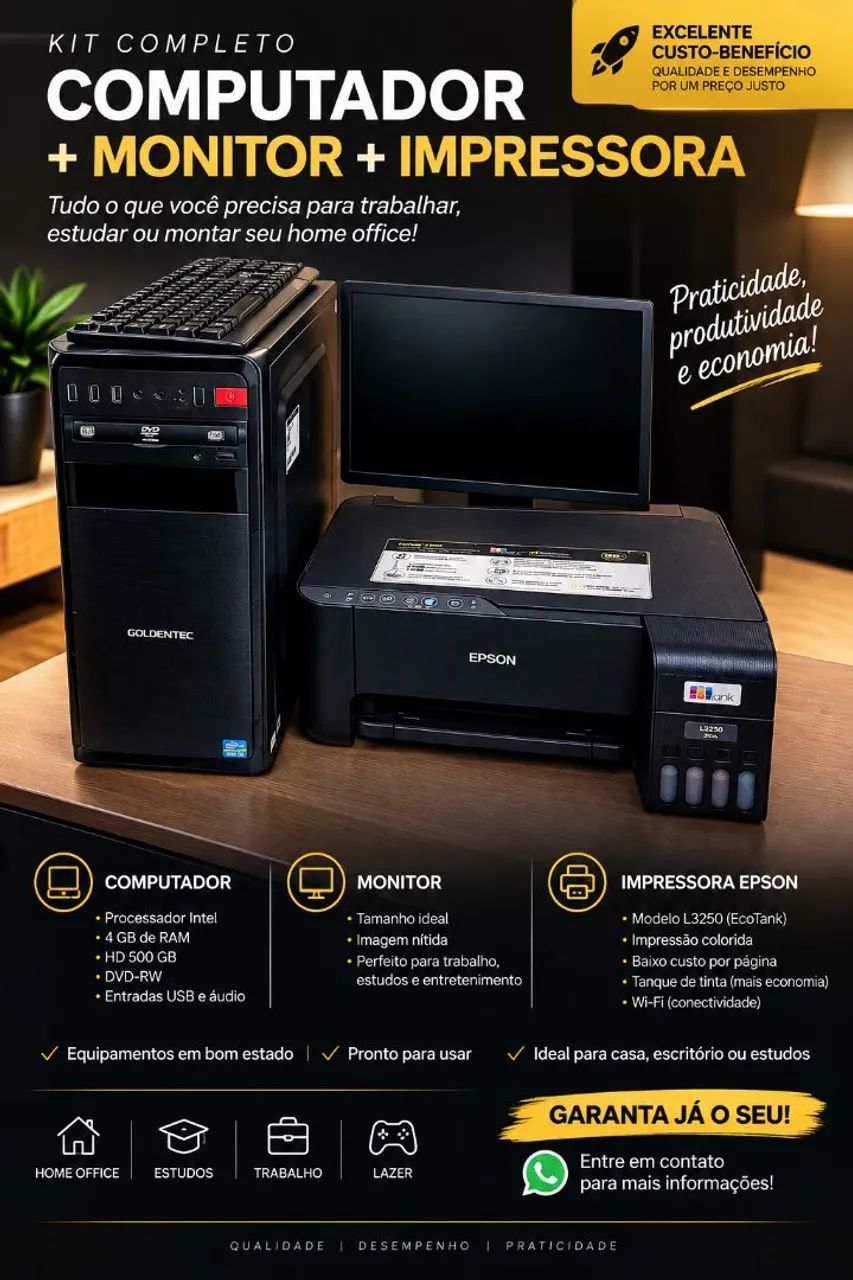 PC Completo + Impressora 
