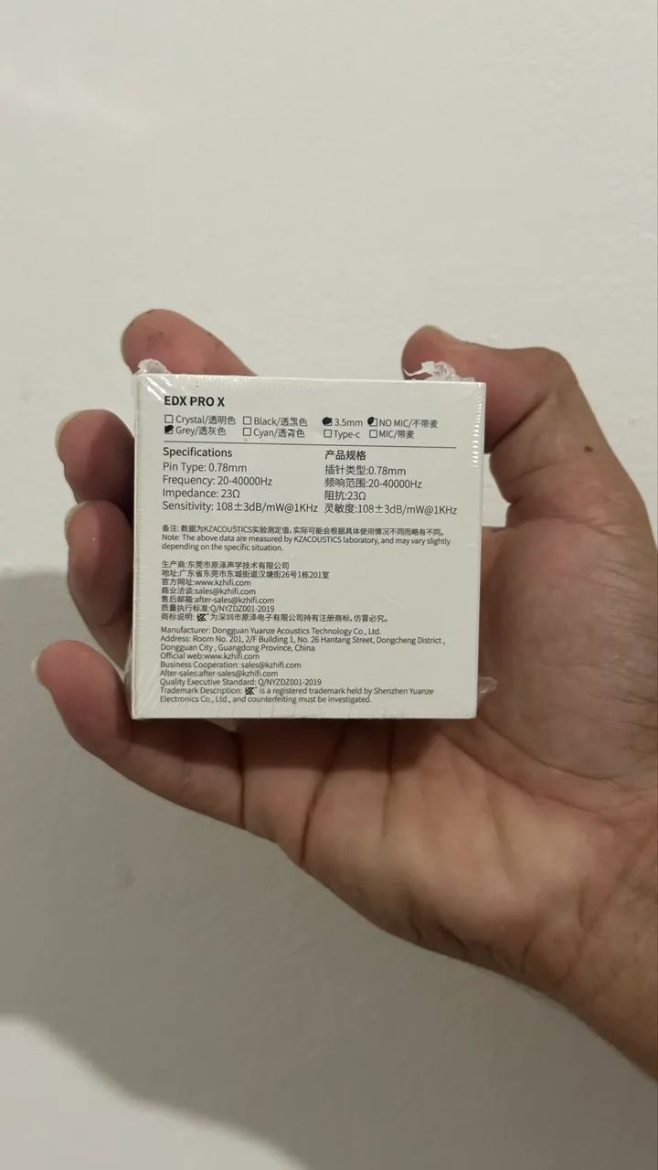 Fone KZ EDX PRO X (Cinza - Sem Microfone) - Foto 2