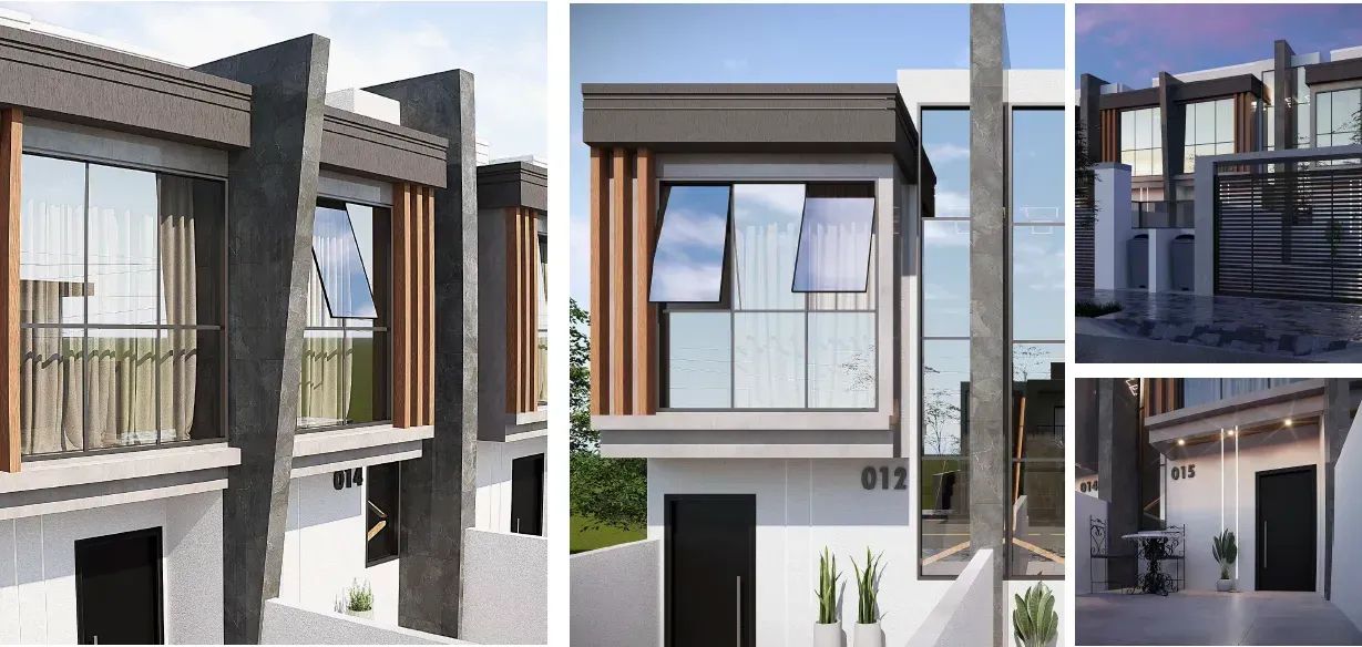 Sobrado para venda com 98 metros quadrados com 2 quartos - Foto 2