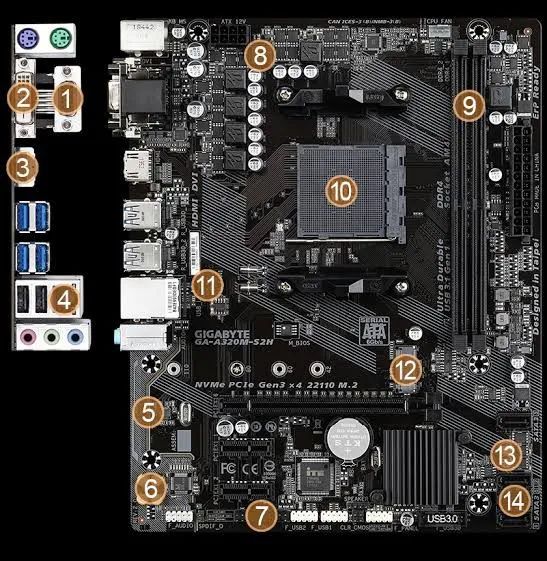 Kit placa mãe processador e memória  - Foto 4