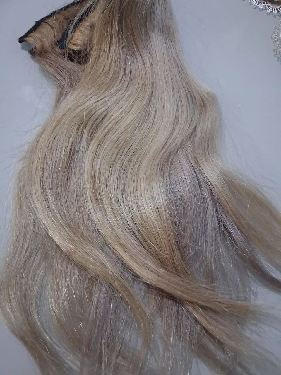 Mega hair cabelo humano loiro perolado  - Foto 2