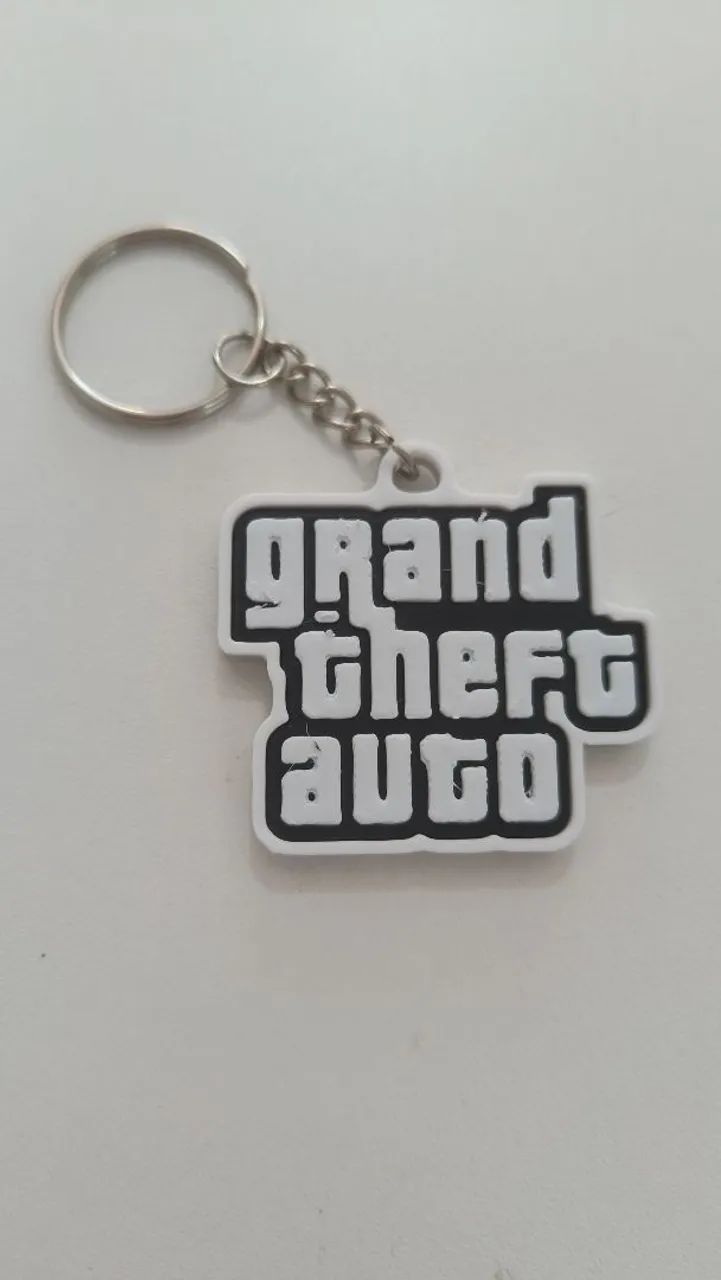 Chaveiro GTA Grand Theft Auto Impressão 3D