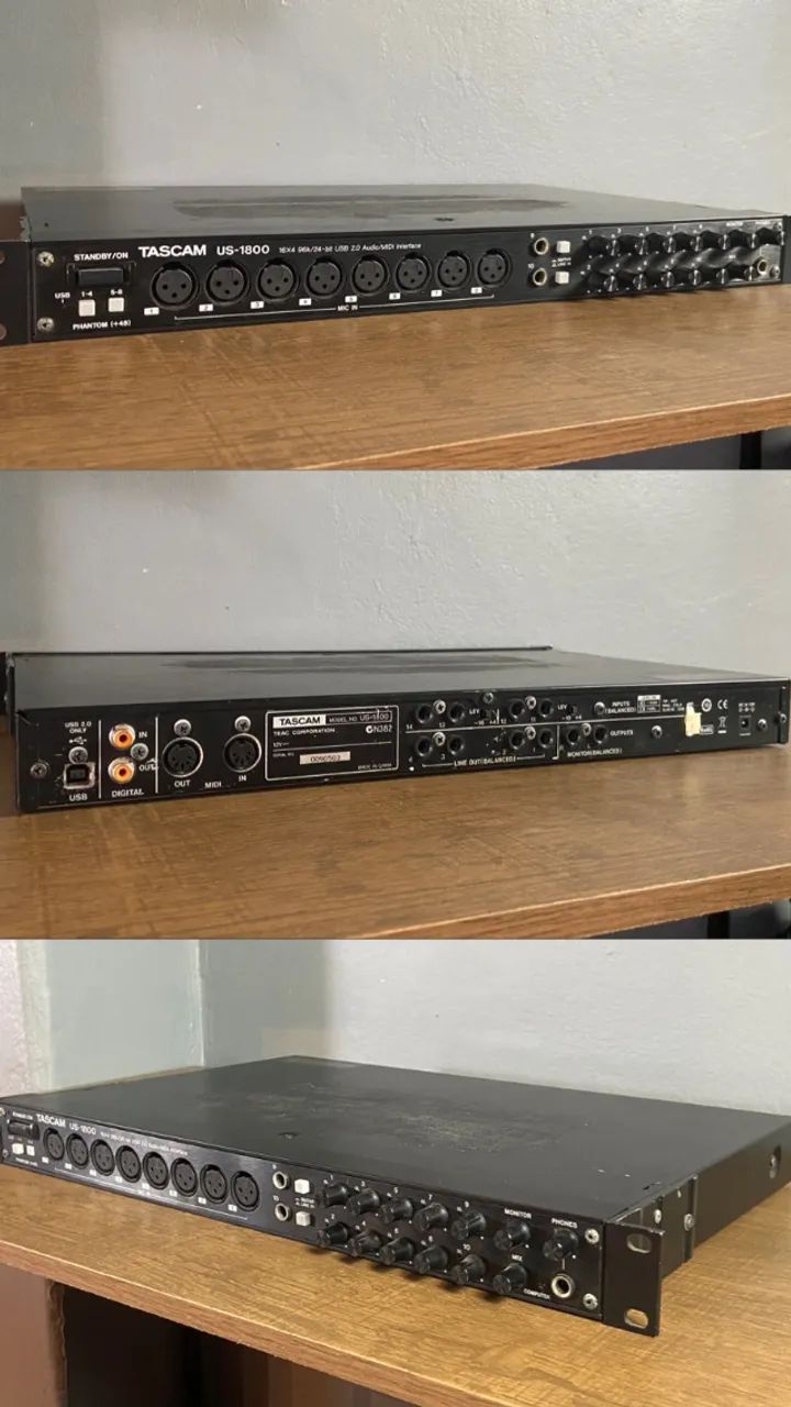 Interface de Áudio TASCAM US 18000 16x08
