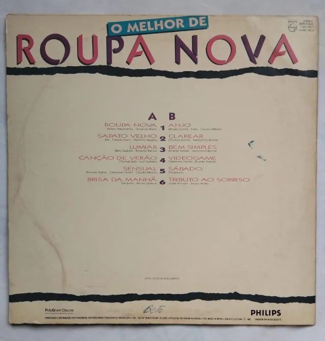 LP O Melhor de Roupa Nova (1987) - Foto 2