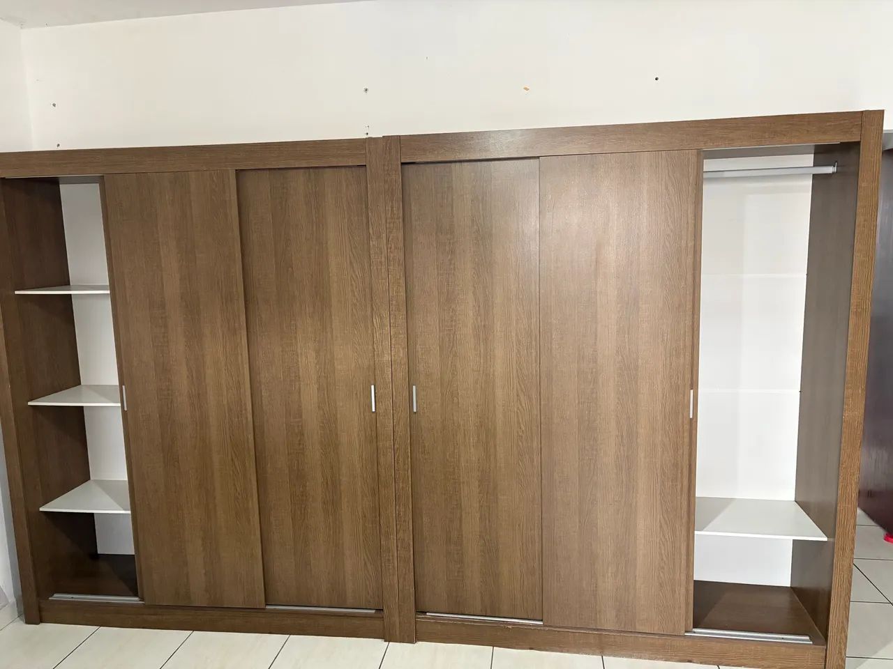 Guarda Roupa 2 Módulos 3 Portas de Correr Cada - Foto 3