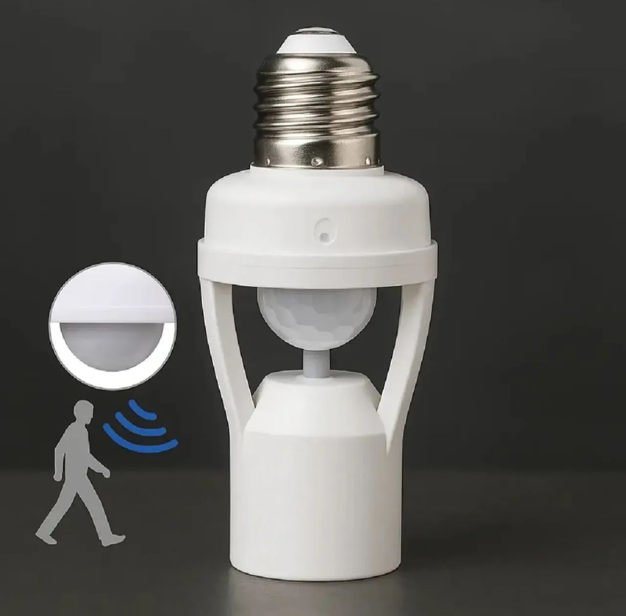 SOQUETE COM SENSOR DE PRESENÇA E27 BIVOLT - Foto 2