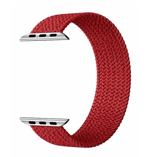 Pulseira para Watch Nylon Loop Solo Elástica 38/40 PP - Preta Rosa ou Vermelha - Foto 5