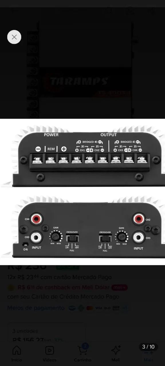 Módulo Taramps TS 400x4 ? NOVO NA CAIXA!  - Foto 2