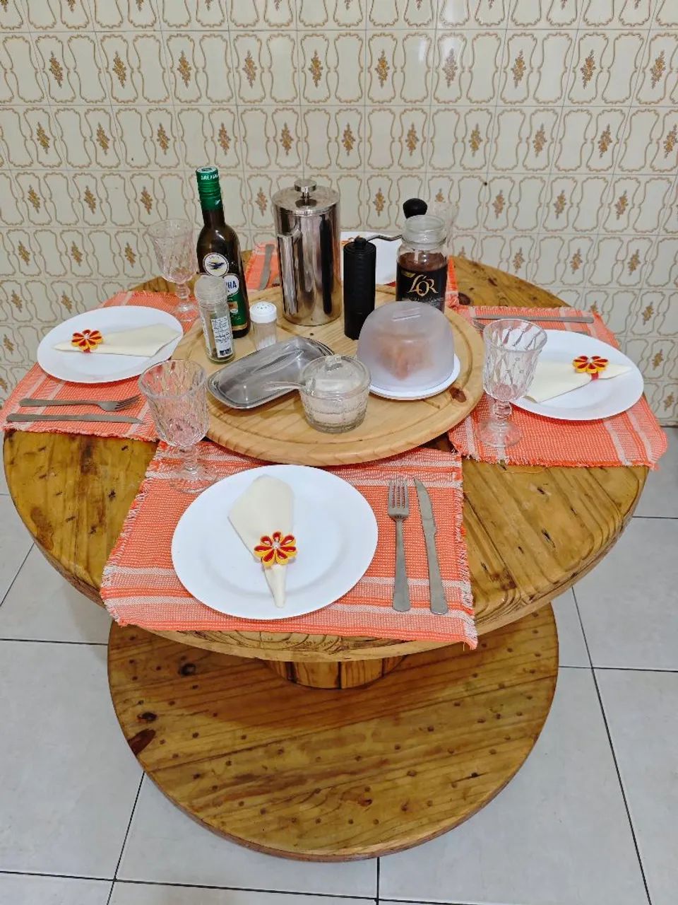 Mesa Carretel de Madeira - Foto 2