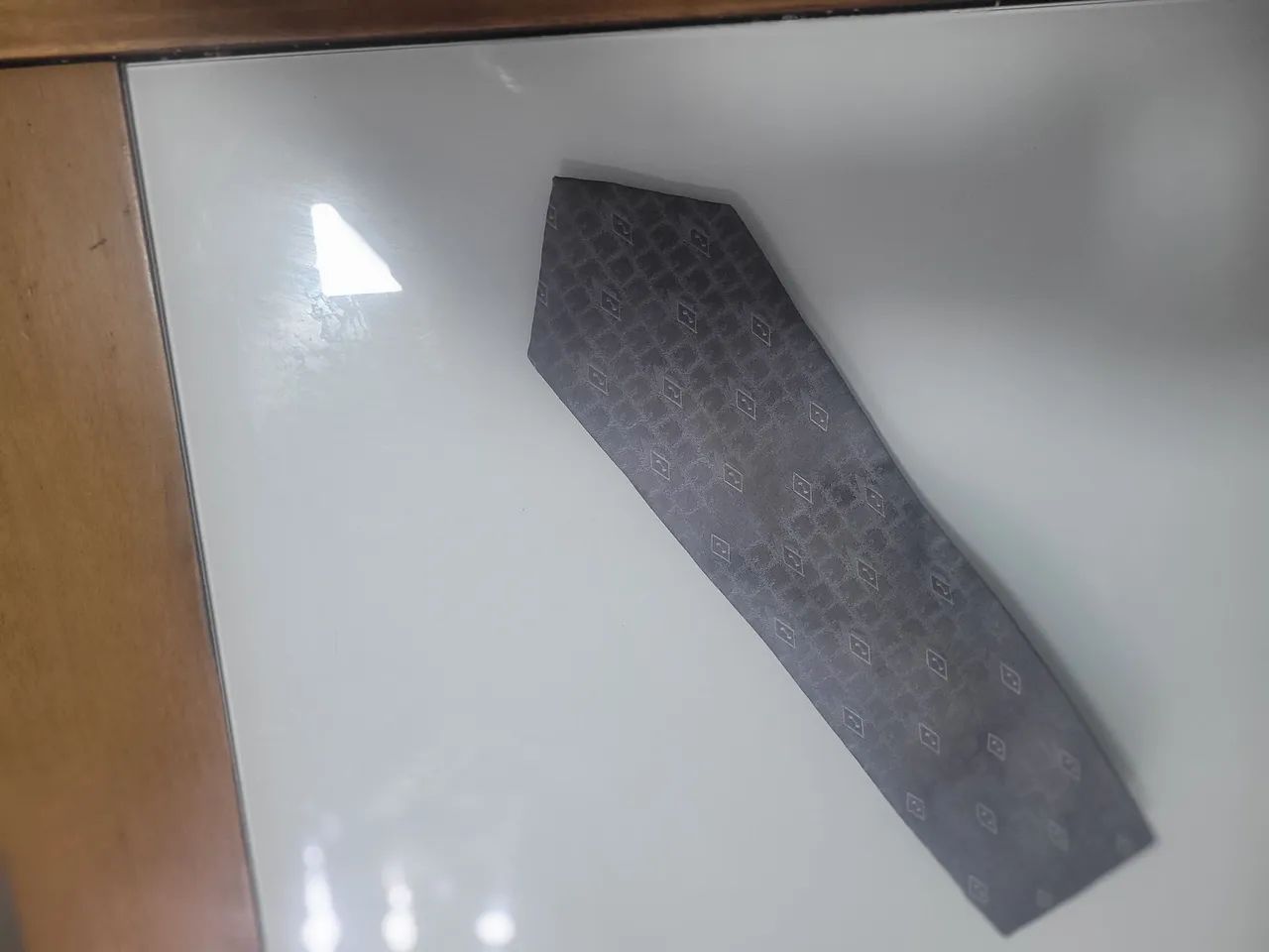 Gravata importada cinza prateado  - Foto 4