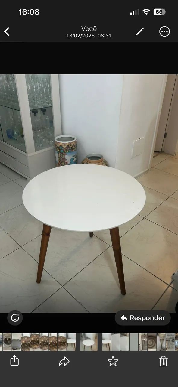 Mesa de Centro Branca para Decoração - Foto 2